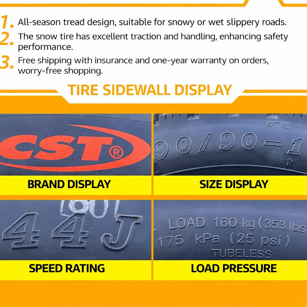 cst 90/90 12 snow tire for electric scooter anti skid electric tricycle motorcycle tyre cst 90/90 12 snow tire for electric scooter anti skid electric tricycle motorcycle tyre